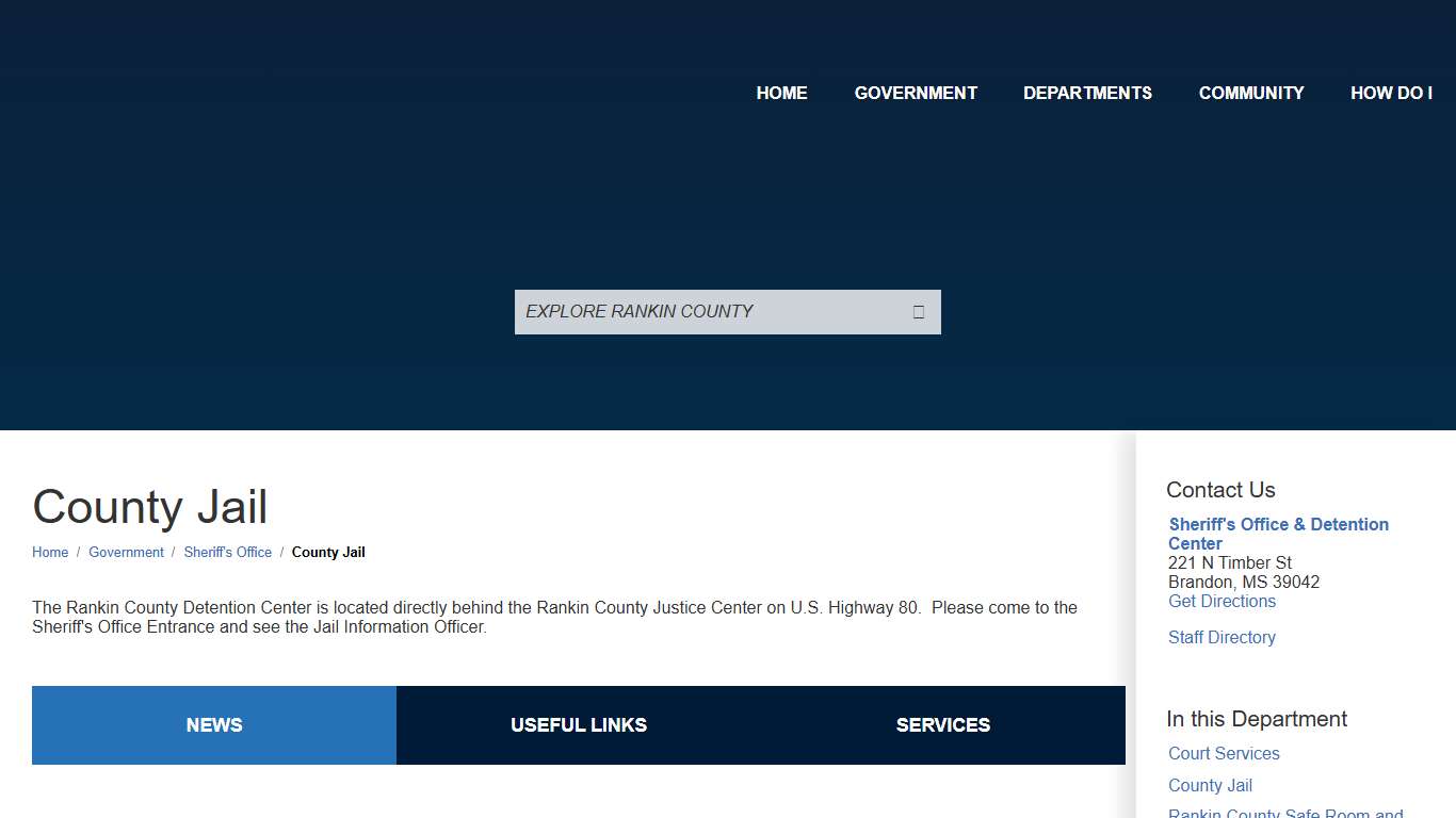 County Jail / Rankin County, Mississippi